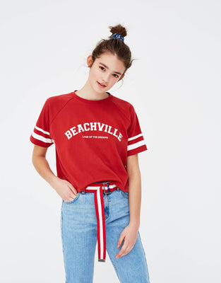 Beach Ville Red T-shirt