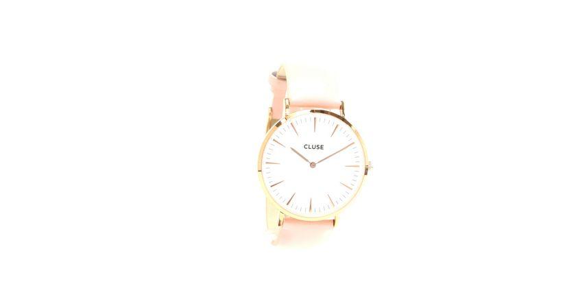 Pink Leather Watch