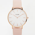 Pink Leather Watch